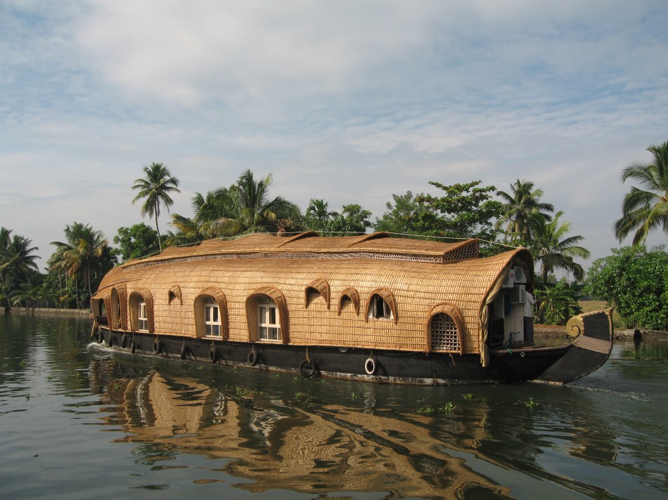 Boat House in the Back Waters of Kerala